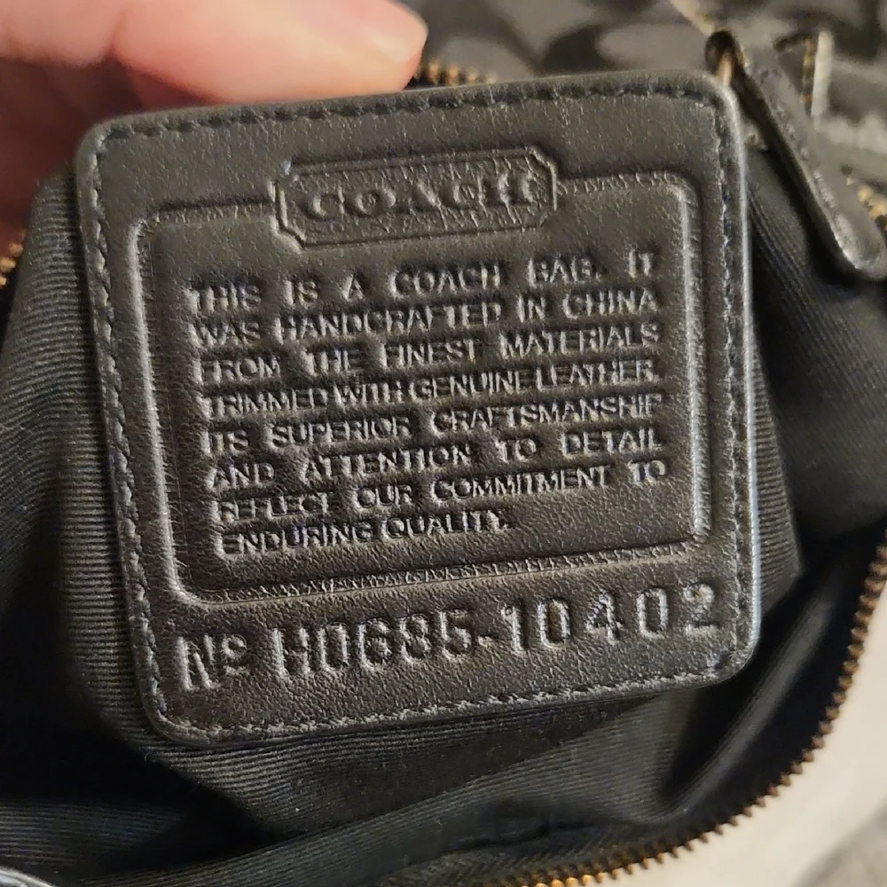 Coach Signature Canvas/Leather Crossbody